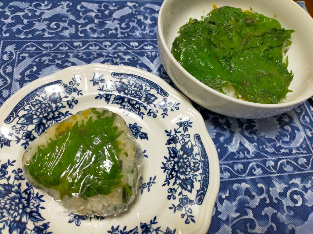 紫蘇を使った夏の家庭料理